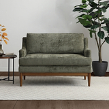 Kendrick Chenille 2 Seater Sofa Olive from Roseland Furniture