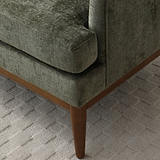 Kendrick Chenille 2 Seater Sofa Olive from Roseland Furniture