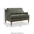 Kendrick Chenille 2 Seater Sofa Olive from Roseland Furniture
