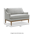 Kendrick Chenille 2 Seater Sofa Stripe from Roseland Furniture