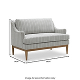 Kendrick Chenille 2 Seater Sofa Stripe from Roseland Furniture