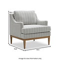Kendrick Chenille Chair Stripe from Roseland Furniture