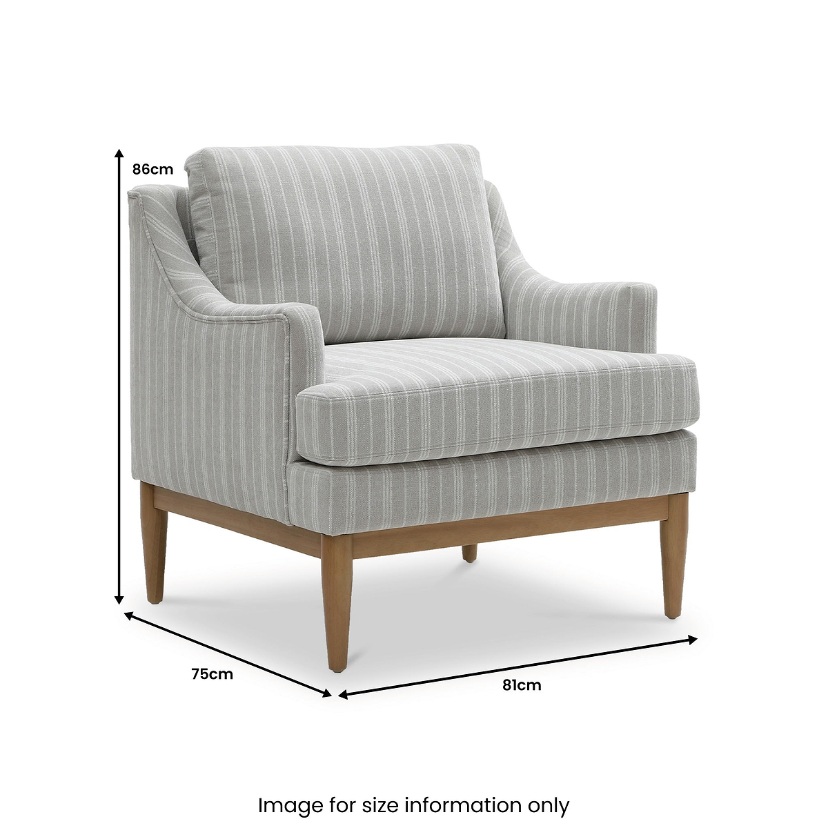 Kendrick Chenille Chair Stripe from Roseland Furniture
