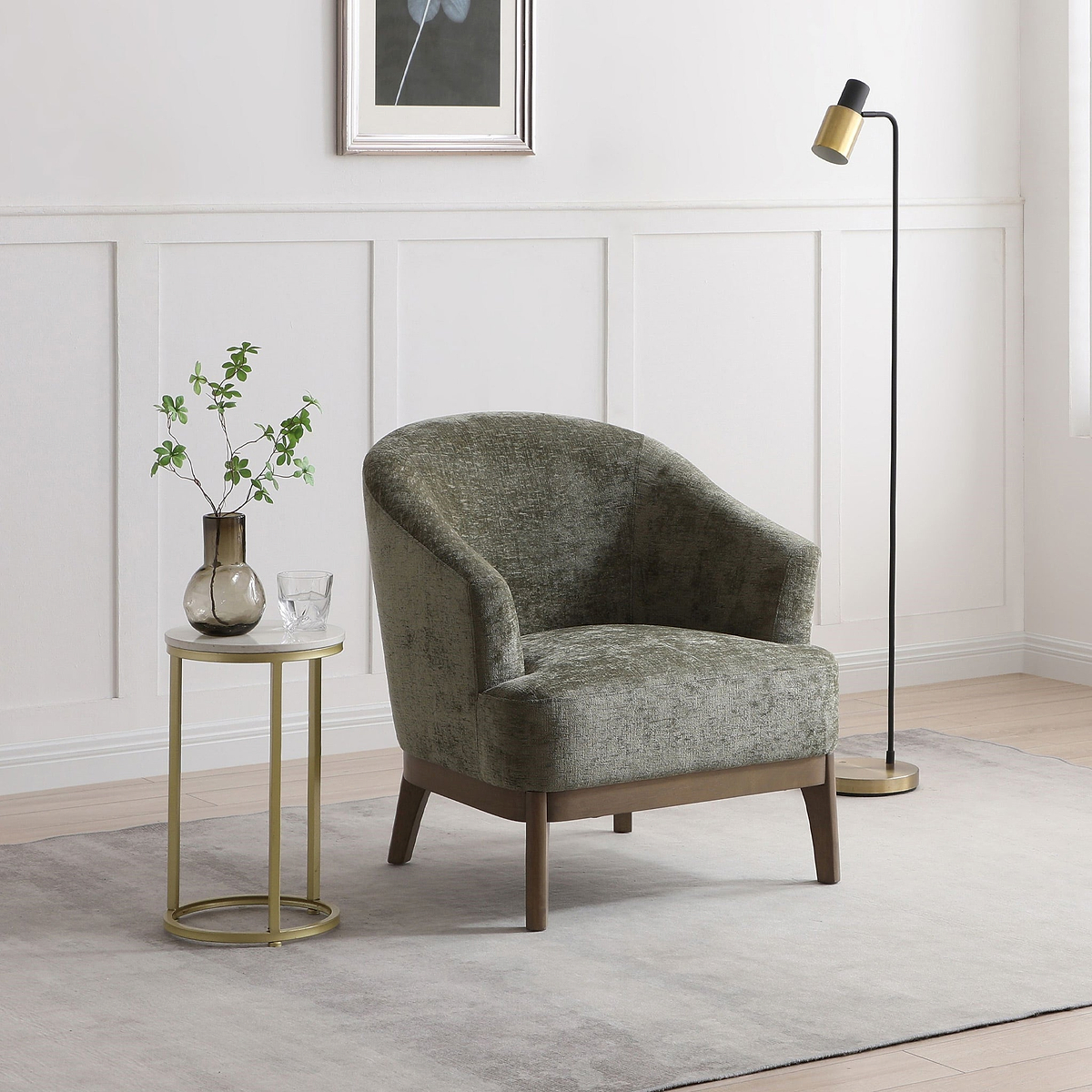 Calloway Soft Chenille Accent Chair from Roseland Furniture