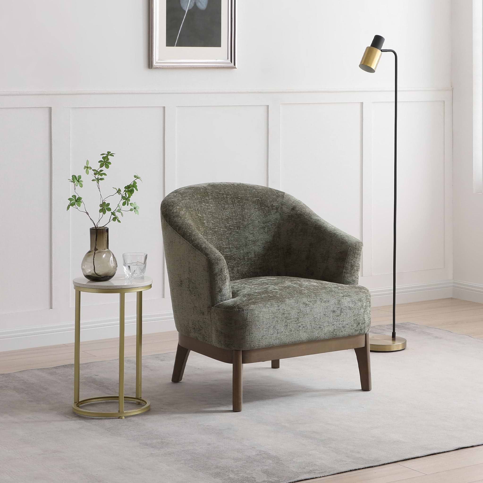 Calloway Soft Chenille Accent Chair from Roseland Furniture