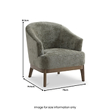 Calloway Soft Chenille Accent Chair from Roseland Furniture