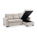 Winslet Button Back Chaise Sofabed Natural from Roseland Furniture