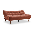 Wallace Plush Chenille Sofabed Terracotta from Roseland Furniture