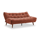 Wallace Plush Chenille Sofabed Terracotta from Roseland Furniture