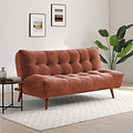 Wallace Plush Chenille Sofabed Terracotta from Roseland Furniture