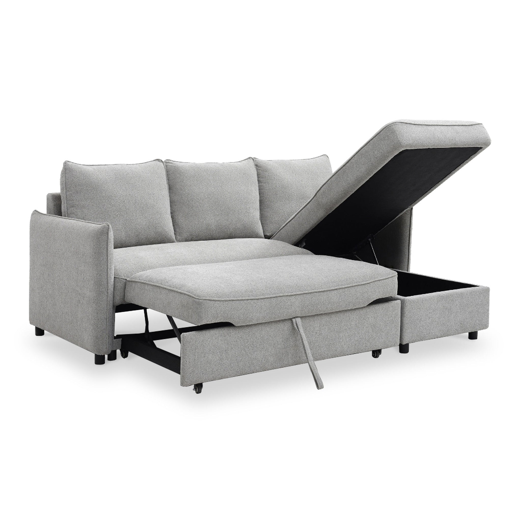 Keya Boucle Pop Up Chaise Sofa Bed from Roseland Furniture