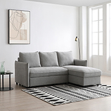 Keya Boucle Pop Up Chaise Sofa Bed from Roseland Furniture