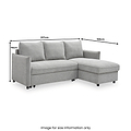 Keya Boucle Pop Up Chaise Sofa Bed from Roseland Furniture
