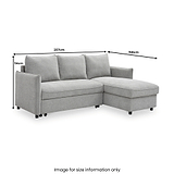 Keya Boucle Pop Up Chaise Sofa Bed from Roseland Furniture