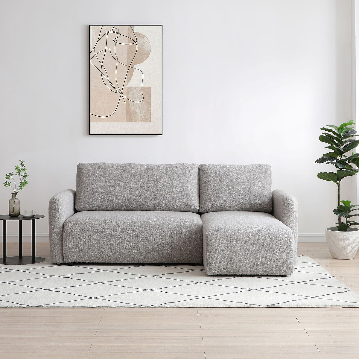 Marla Soft Boucle Chaise Sofabed from Roseland Furniture