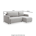 Marla Soft Boucle Chaise Sofabed from Roseland Furniture