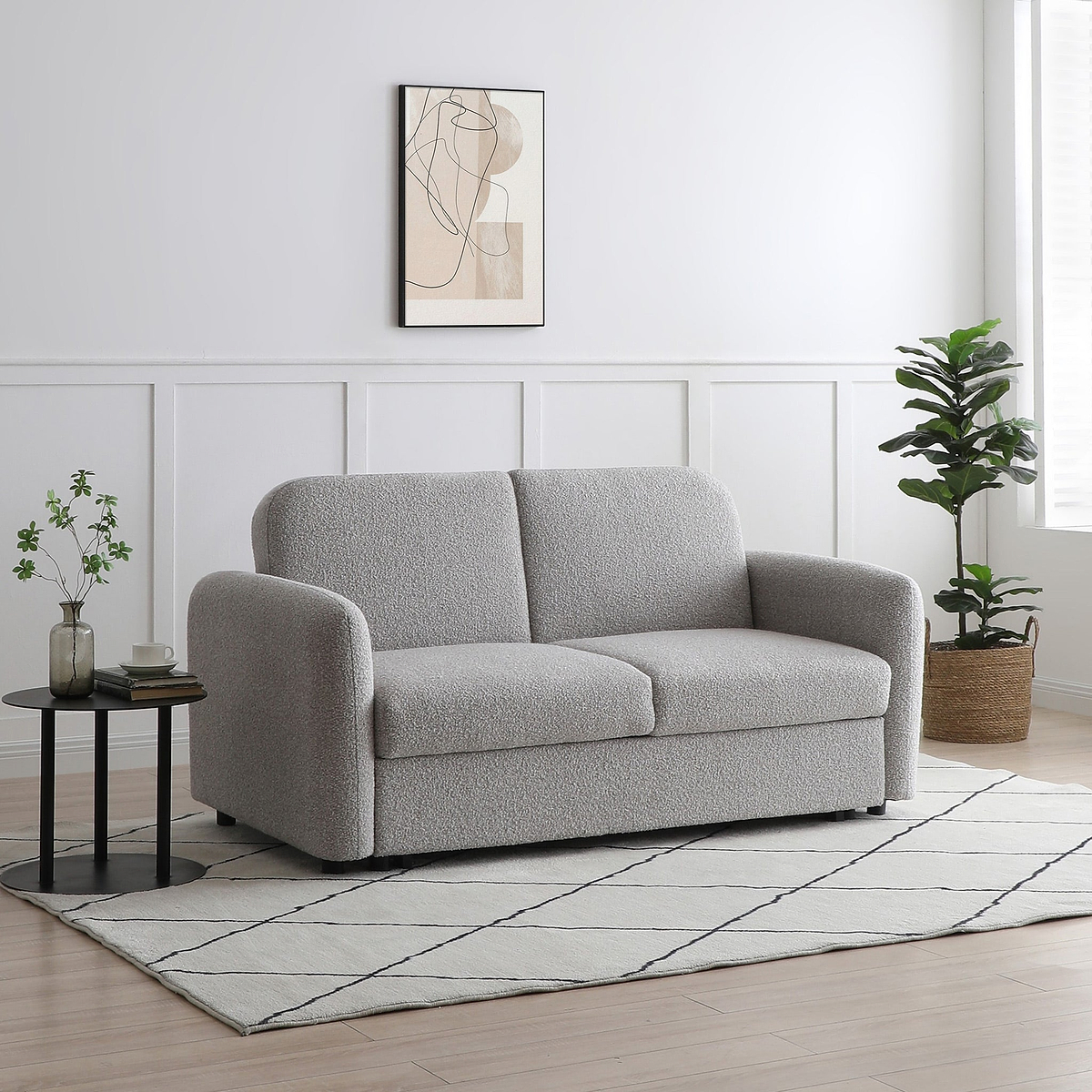 Marla Soft Boucle 2 Seater Sofabed from Roseland Furniture