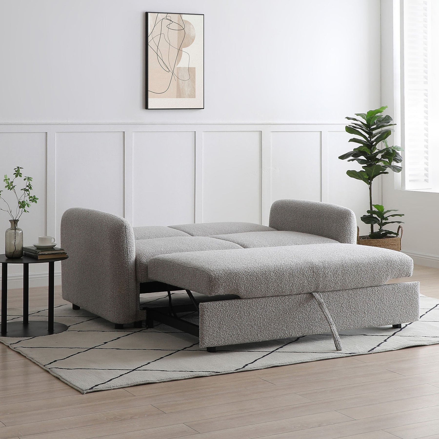 Marla Soft Boucle 2 Seater Sofabed from Roseland Furniture