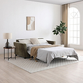 Westcott 2 Seater Sofa Bed w Pocket Mattress Olive from Roseland Furniture