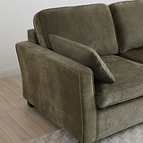 Westcott 2 Seater Sofa Bed w Pocket Mattress Olive from Roseland Furniture