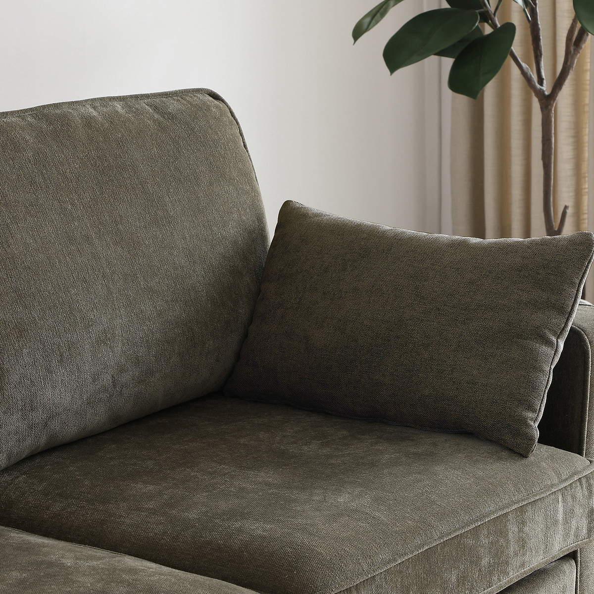 Westcott 2 Seater Sofa Bed w Pocket Mattress Olive from Roseland Furniture