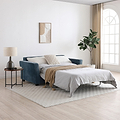 Westcott 2 Seater Sofa Bed w Pocket Mattress Navy from Roseland Furniture