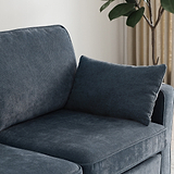 Westcott 2 Seater Sofa Bed w Pocket Mattress Navy from Roseland Furniture