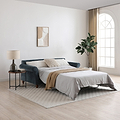 Blythe Navy 2 Seater Sofa Bed With Foam Mattress from Roseland Furniture