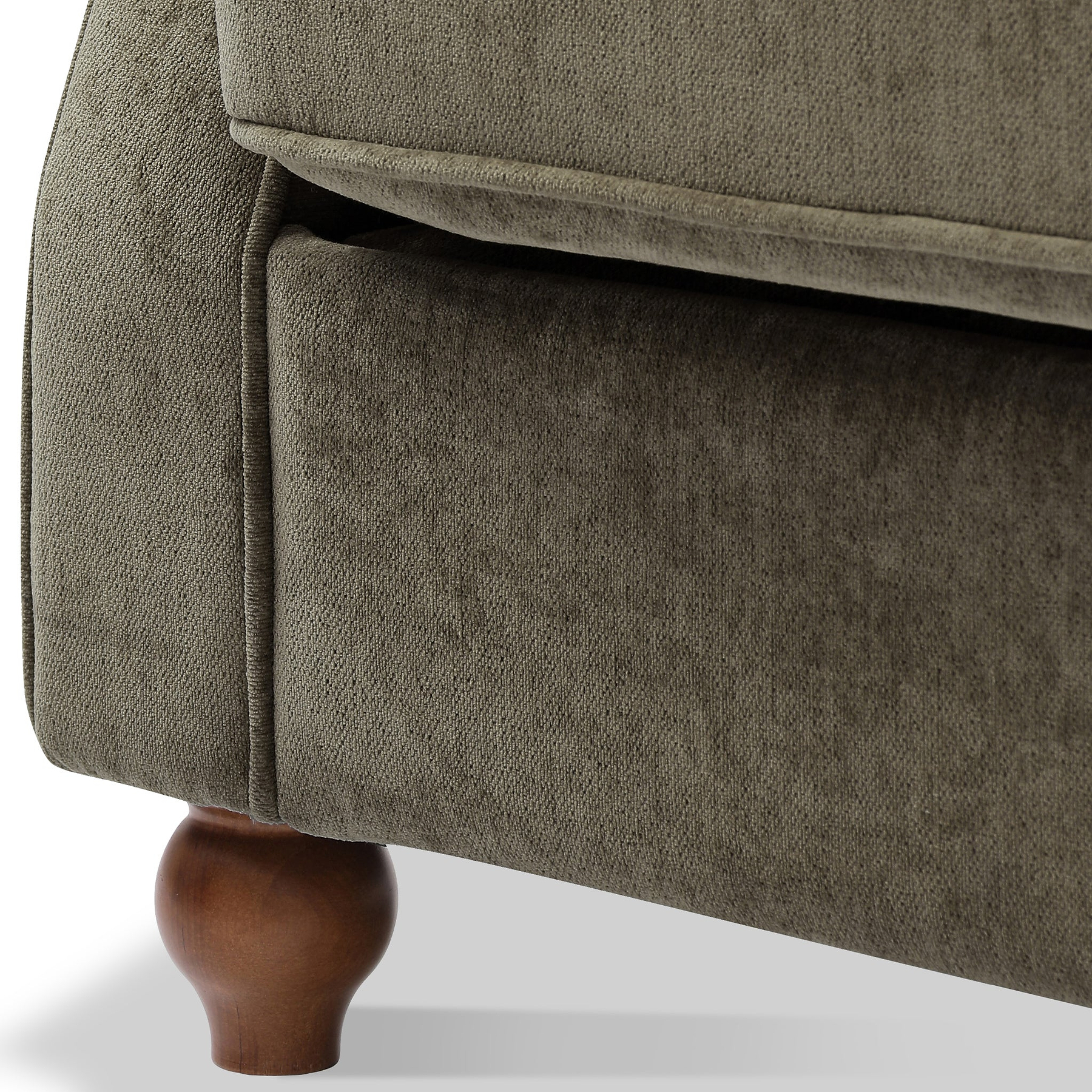 Blythe 2 Seater Sofa Bed w Pocket Mattress Olive from Roseland Furniture