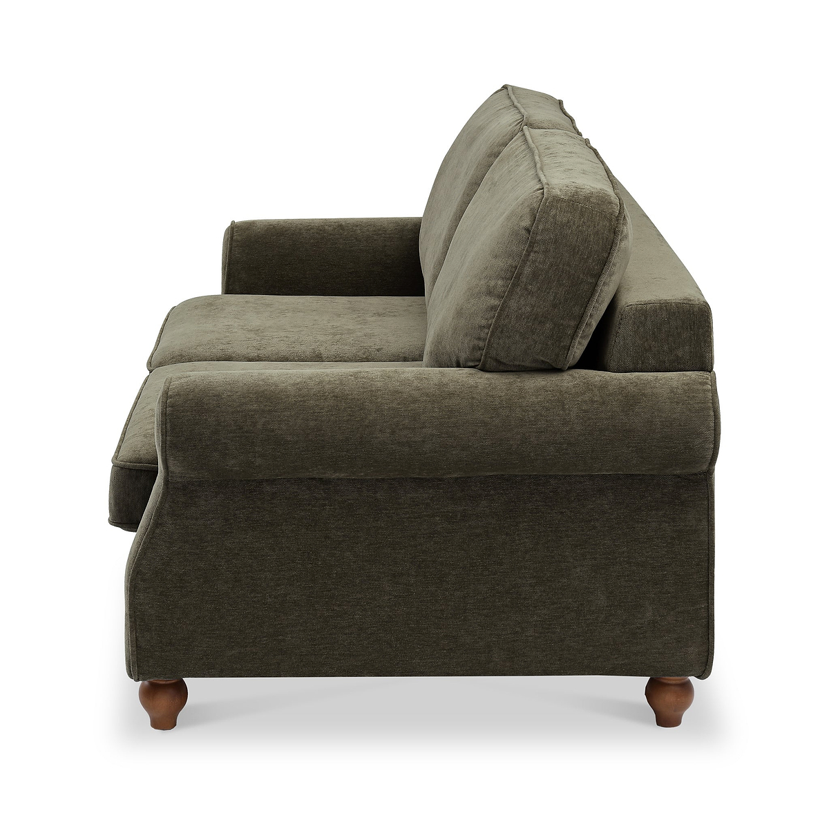 Blythe 2 Seater Sofa Bed w Pocket Mattress Olive from Roseland Furniture