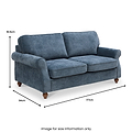 Blythe 2 Seater Sofa Navy from Roseland Furniture