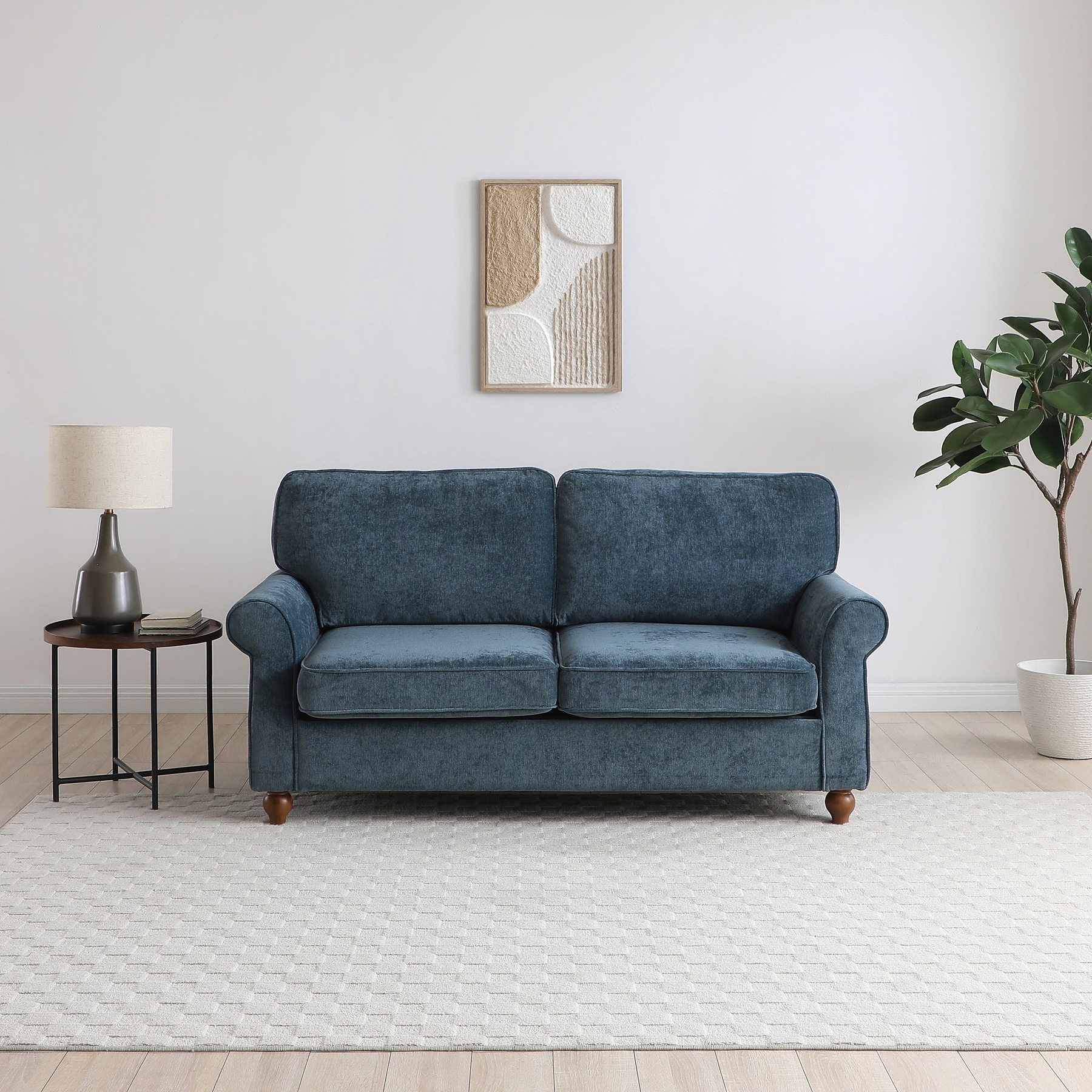 Blythe 2 Seater Sofa Navy from Roseland Furniture