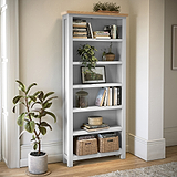 Farrow Grey Large Bookcase for living room