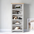 Farrow Grey Narrow Bookcase for Living Room