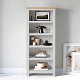 Farrow Grey Narrow Bookcase for Living Room