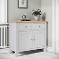 Farrow Grey 2 Door Small Sideboard for Living Room