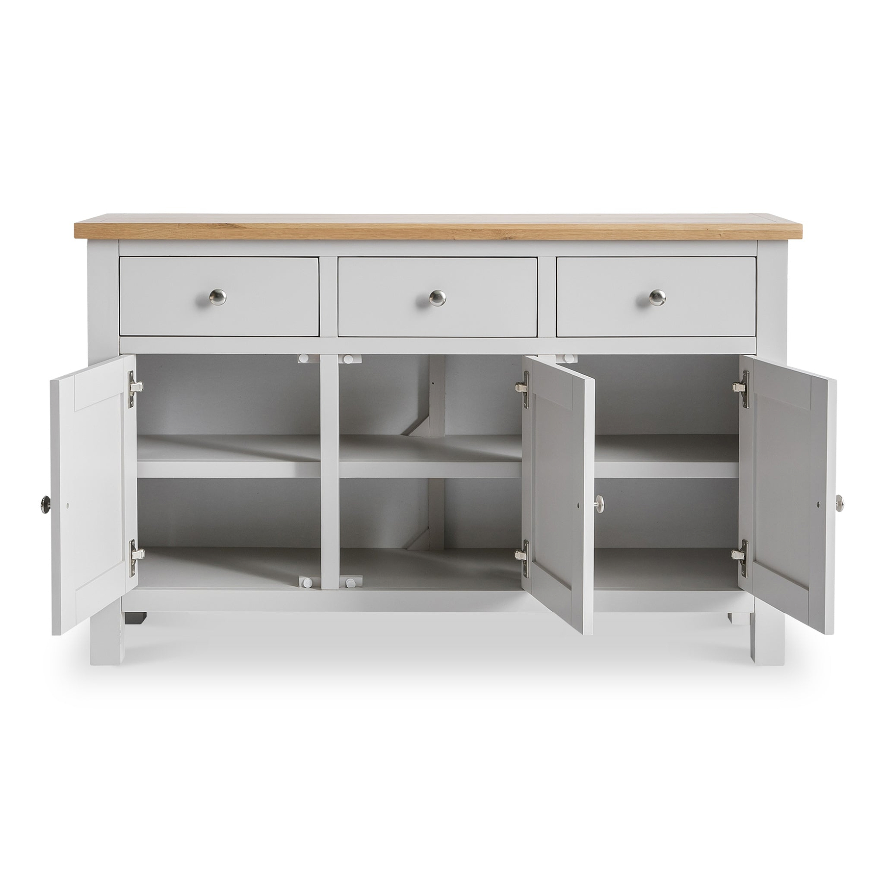 Farrow Grey Large Sideboard Cabinet by Roseland Furniture