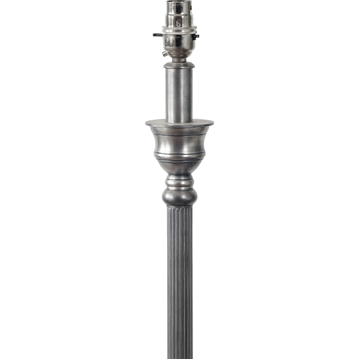 Canterbury Antique Silver Metal Table Lamp