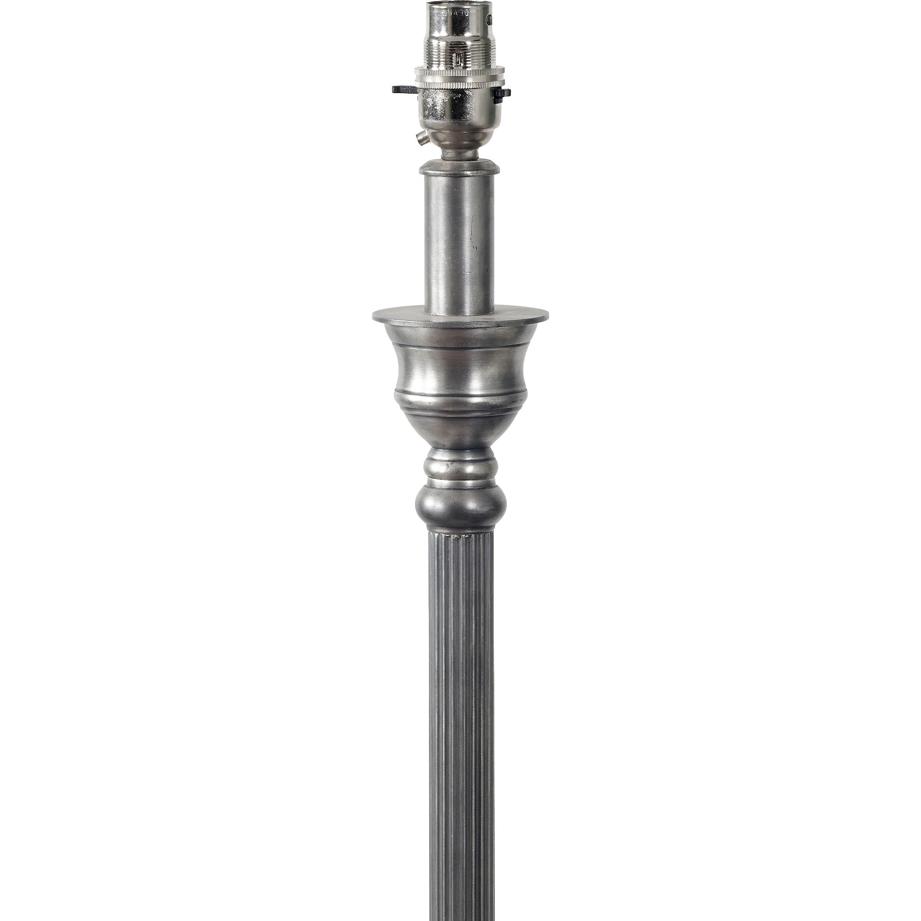 Canterbury Antique Silver Metal Table Lamp