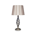 Jenna Silver Metal Twist Detail Table Lamp from Roseland FurnitureJenna Silver Metal Twist Detail Table Lamp from Roseland Furniture