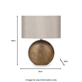 Mabel Bronze Dot Textured Ceramic Table Lamp from Roseland Furniture