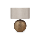 Mabel Bronze Dot Textured Ceramic Table Lamp from Roseland Furniture