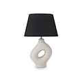 Ulla Monochrome Organic Ceramic Table Lamp from Roseland Furniture