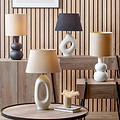 Ulla Monochrome Organic Ceramic Table Lamp