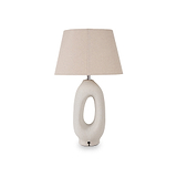 Laila Natural Organic Tall Ceramic Table Lamp from Roseland Furniture