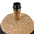 Kalutara Black and Natural Sea Grass Tall Table Lamp