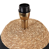 Kalutara Black and Natural Sea Grass Tall Table Lamp