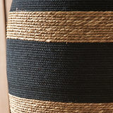 Kalutara Black and Natural Sea Grass Tall Table Lamp