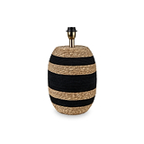 Kalutara Black and Natural Sea Grass Tall Table Lamp from Roseland Furniture
