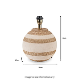 Talalla Cream and Natural Sea Grass Round Table Lamp